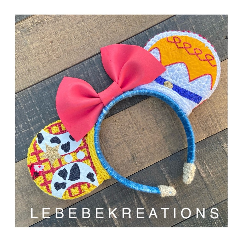 COPY - Crochet Disney Woody and Jessie Disney ears